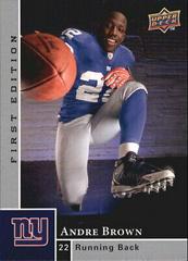 Andre Brown Football Cards 2009 Upper Deck First Edition Prices