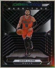 Zach LaVine [Purple] Basketball Cards 2021 Panini Obsidian Magnitude Prices