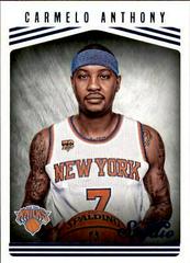 Carmelo Anthony #129 Basketball Cards 2016 Panini Studio Prices