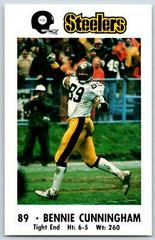 Bennie Cunningham Football Cards 1983 Steelers Police Prices