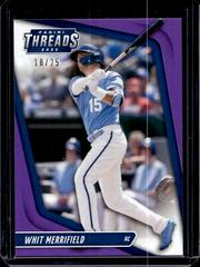 Whit Merrifield [Purple] #22 Baseball Cards 2022 Panini Chronicles Threads Prices