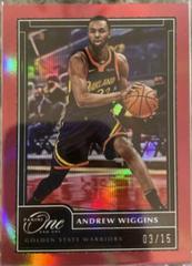 Andrew Wiggins [Red] #40 Basketball Cards 2020 Panini One and One Prices