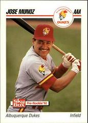 Jose Munoz #9 Baseball Cards 1992 Skybox AAA Prices