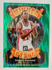 Dennis Rodman [Green Shock] #6 Basketball Cards 2021 Panini Donruss Optic Winner Stays Prices