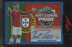 Cristiano Ronaldo [Prismatic Blue] Soccer Cards 2022 Leaf Metal National Pride Autographs Prices