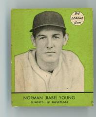 Babe Young [Green Background] #23 Baseball Cards 1941 Goudey Prices