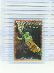 Michael Jordan [Refractor w Coating] Basketball Cards 1996 Finest Prices
