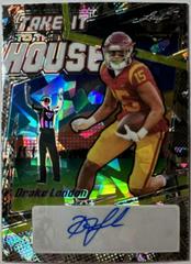 Drake London [Snakeskin] Football Cards 2022 Leaf Valiant Autographs Take it to the House Prices