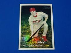 Chase Utley [Chrome Black Refractor] Baseball Cards 2006 Topps Heritage Chrome Prices