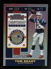 Tom Brady [Championship Ticket] #9 Football Cards 2019 Panini Contenders Prices
