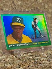 Rickey Henderson [Green Foil] #11 Baseball Cards 2020 Topps Archives Prices