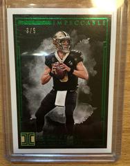 Drew Brees [Emerald] Football Cards 2019 Panini Impeccable Prices