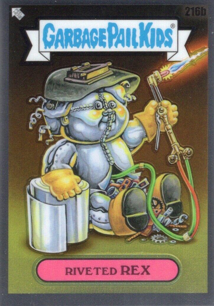 Riveted REX #216b 2022 Garbage Pail Kids Chrome