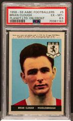 Brian Clough [Planet Ltd. on Front] Soccer Cards 1958 A & BC Footballers Prices