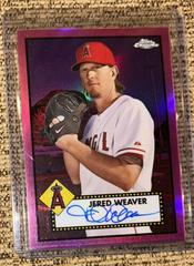 Jered Weaver [Pink] Baseball Cards 2021 Topps Chrome Platinum Anniversary Autographs Prices