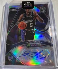 De'Aaron Fox [Marble] Basketball Cards 2021 Panini Spectra Signatures Prices