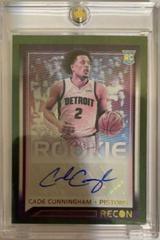 Cade Cunningham [Green] Basketball Cards 2021 Panini Recon Rookie Signatures Prices