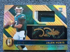 Jalen Hurts [Rookie Jersey Autograph Prime] #207 Football Cards 2020 Panini Gold Standard Prices
