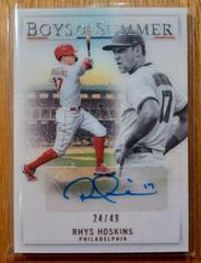 Rhys Hoskins #BOS-RH Baseball Cards 2022 Panini Chronicles Boys of Summer Autographs Prices