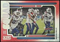 Buffalo Bills [Red Zone] Football Cards 2022 Panini Score Squad Prices