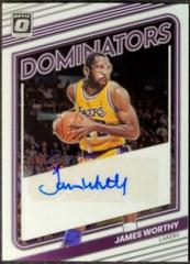 James Worthy #DS-JWT Basketball Cards 2022 Panini Donruss Optic Dominators Signatures Prices