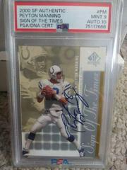 Peyton Manning Football Cards 2000 SP Authentic Sign of the Times Prices