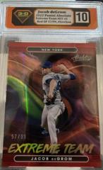 Jacob deGrom [Red] #ET-10 Baseball Cards 2022 Panini Absolute Extreme Team Prices