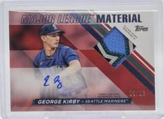 George Kirby [Red] #MLMA-GK Baseball Cards 2024 Topps Major League Material Autograph Prices