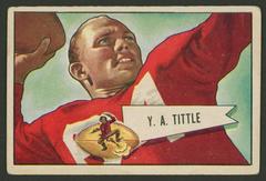 Y.A. Tittle #17 Football Cards 1952 Bowman Large Prices