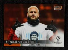 Neymar Jr [Orange Refractor] Soccer Cards 2020 Stadium Club Chrome UEFA Champions League Prices