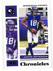 Justin Jefferson [Black] Football Cards 2020 Panini Chronicles Prices