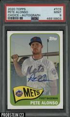Pete Alonso [Autograph] #TC5 Baseball Cards 2020 Topps Choice Prices