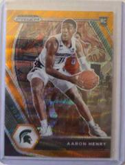Aaron Henry [Orange Wave Prizm] #48 Basketball Cards 2021 Panini Prizm Draft Picks Prices