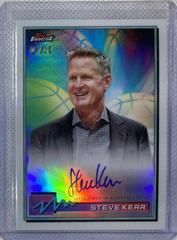 Steve Kerr [White Refractor] #FA-SKR Basketball Cards 2021 Topps Finest Autographs Prices
