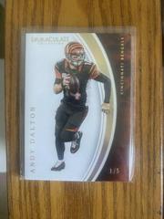 Andy Dalton #6 Football Cards 2016 Panini Immaculate Prices
