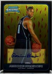 Ronnie Brewer Autograph #150 Basketball Cards 2006 Bowman Chrome Prices