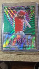 Bryce Harper [Green Wave] #FR-11 Baseball Cards 2021 Panini Prizm Fearless Prices