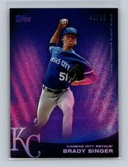 Brady Singer [Purple Glitter] #128 Baseball Cards 2022 Topps X Steve Aoki Prices