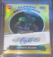Garrett Wilson [Signature Gold] #CB-10 Football Cards 2022 Panini Classics Beginnings Prices