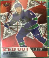 Brock Boeser #IO-7 Hockey Cards 2021 Upper Deck Allure Iced Out Prices