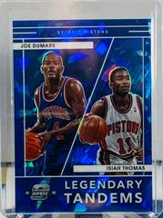 Isiah Thomas, Joe Dumars [Blue Ice] #16 Basketball Cards 2021 Panini Contenders Optic Legendary Tandems Prices