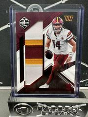Sam Howell [Patch Autograph Ruby] Football Cards 2022 Panini Limited Prices
