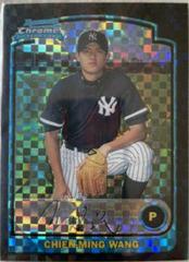 Chien Ming Wang [Xfractor] #202 Baseball Cards 2003 Bowman Chrome Prices