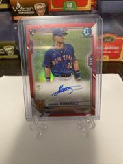 Andres Gimenez [Red Refractor] #CRA-AG Baseball Cards 2021 Bowman Chrome Rookie Autographs Prices