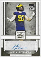 Aidan Hutchinson [Gold] Football Cards 2022 Leaf Ultimate Draft Autographs Prices