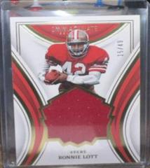 Ronnie Lott #28 Football Cards 2023 Panini Immaculate HOF Jersey Prices