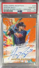 Austin Riley [Orange] #AR Baseball Cards 2020 Topps Inception Rookies & Emerging Stars Autographs Prices