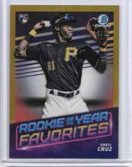 Oneil Cruz [Gold] Baseball Cards 2022 Bowman Rookie of the Year Favorites Prices