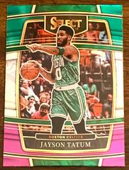 Jayson Tatum [Green White Purple Prizm] #77 Basketball Cards 2021 Panini Select Prices