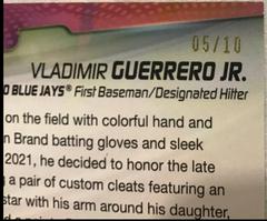 Vladimir Guerrero Jr. [Red] Baseball Cards 2022 Topps Flashiest Feet Prices